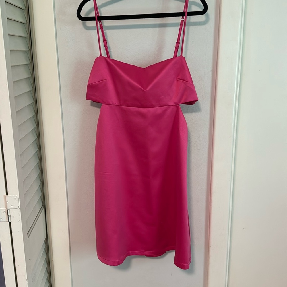 Revolve Tanya cut out dress in pink XS